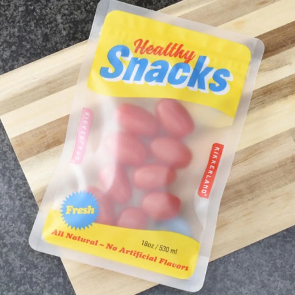 Kikkerland Reusable Snack Zipper Bags